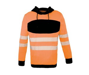 KORNTEX KX420 - Sweat-shirt à capuche haute visibilité Orange / Black