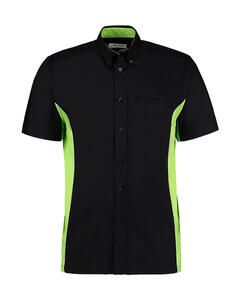 Gamegear KK185 - Classic Fit Sportsman Shirt SSL Black/Lime/White