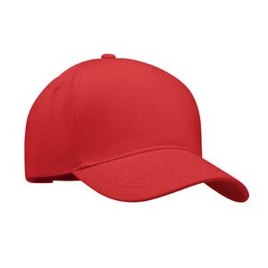 GiftRetail MO6875 - SINGA Casquette à 5 pans Rouge