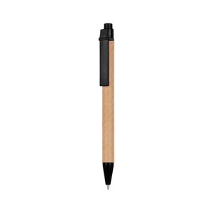 EgotierPro 50017 - Stylo en carton, PP et fibre de blé LUND Noir