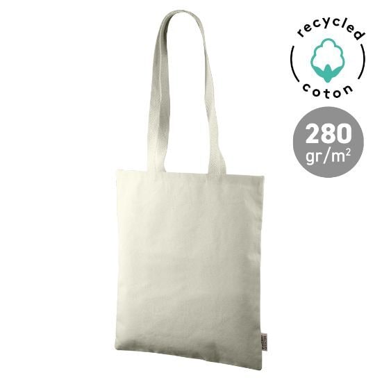 EgotierPro 50686R - Sac en Coton Recyclé 280gr/m2 Espagne SPAIN