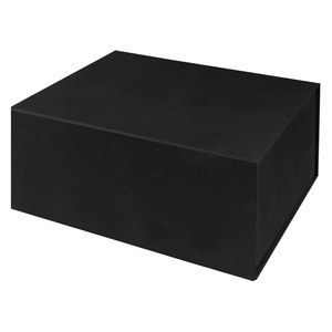 EgotierPro 53578 - Boîte cadeau pliable magnétique couleur FSC LUXE Noir
