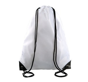 Kimood KI0189 - Sac à dos avec cordelettes White