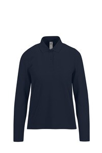 B&C CGPW462 - MY POLO 180 Femme manches longues Navy