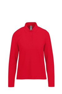 B&C CGPW462 - MY POLO 180 Femme manches longues Red