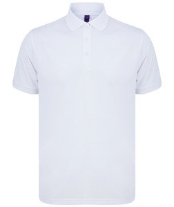 Henbury H465 - Polo homme polyester recyclé White