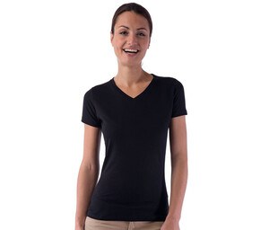 Sans Étiquette SE634 - T-Shirt Femme Col V