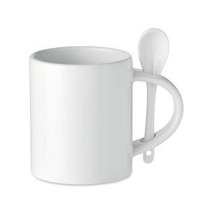 GiftRetail MO6581 - SUBLIM SPOON Tasse en céramique 300 ml