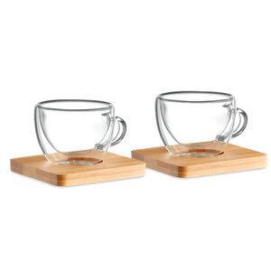 GiftRetail MO9709 - BELIZE 2 verres expresso double paroi