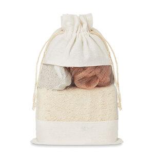 GiftRetail MO9872 - CUIDA SET Set de bain pochette coton