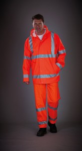 Yoko YHVS450 - Veste de pluie respirante Hi-Vis Soft Flex