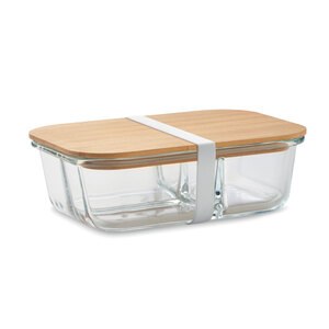 GiftRetail MO6973 - TUNDRA 3 Lunchbox en verre et bambou