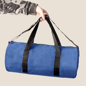 EgotierPro 36031 - Sac de sport en polyester 600D avec compartiment large et sangle renforcée JEANS