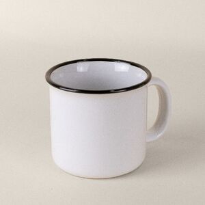 EgotierPro 38534 - Mug Vintage en Céramique Multicolore 280ml ENAMEL