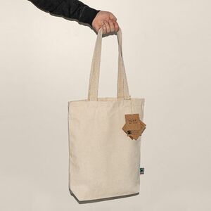 EgotierPro 52044 - Sac en coton Fairtrade 280 gr/m², anses longues résistantes CLIFF